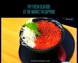 Read more about the article Try fresh seafood at the market in Sapporo
