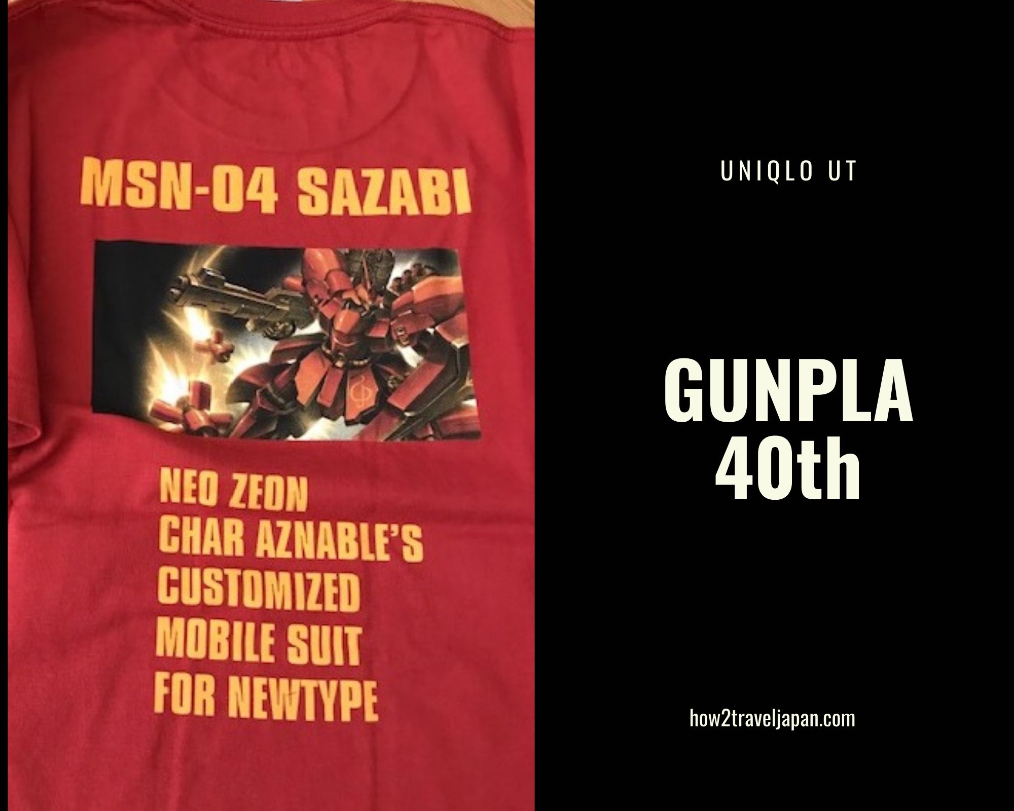 You are currently viewing GUNPLA 40TH ANNIVERSARY Uniqlo UT