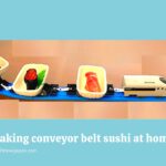 Making conveyor belt sushi at home