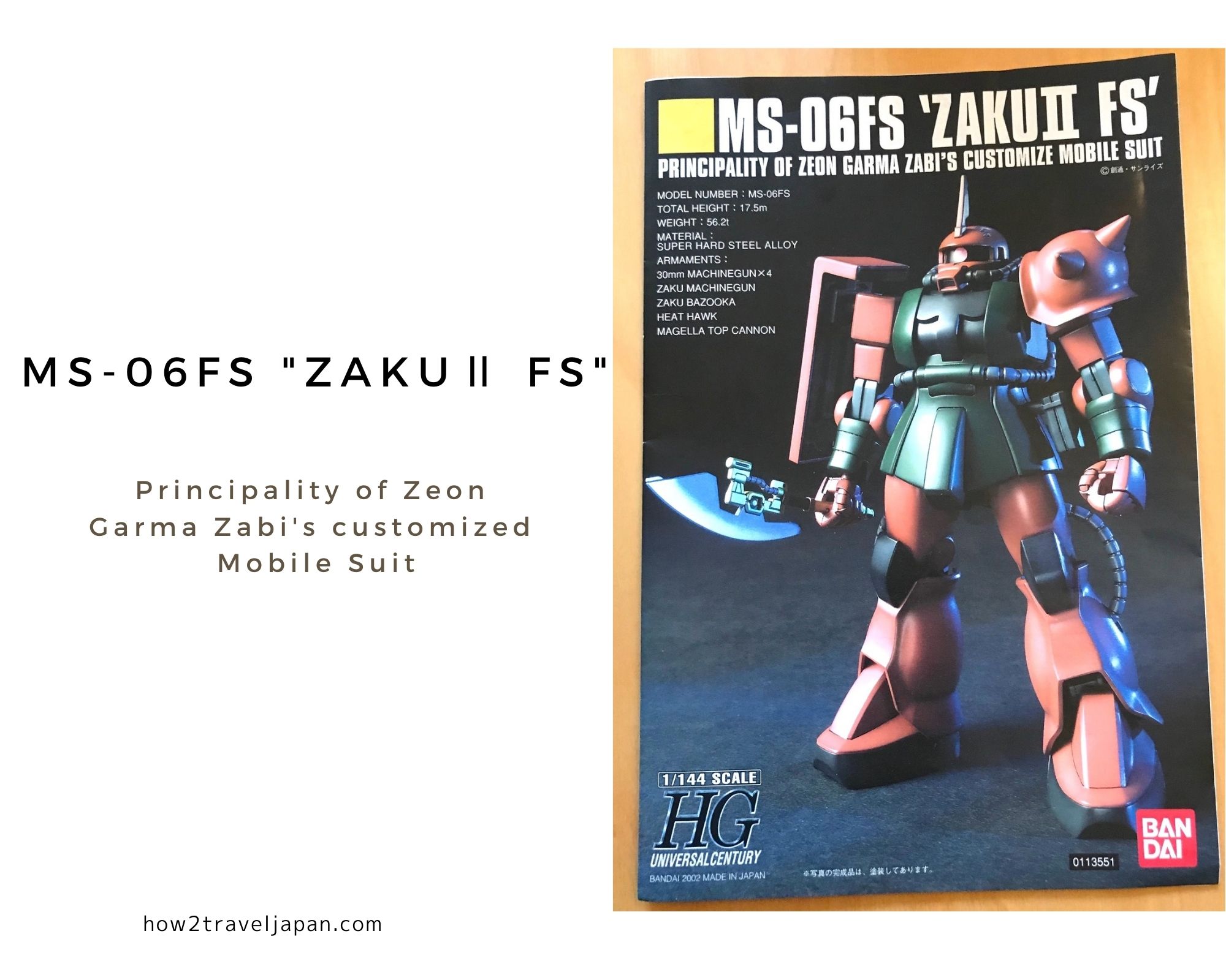 You are currently viewing MS-06FS ZAKUⅡ FS, a Zaku customized for Garma Zabi?